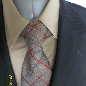 HHR1- Jos A Bank Dk Brown Pinstripe Suit